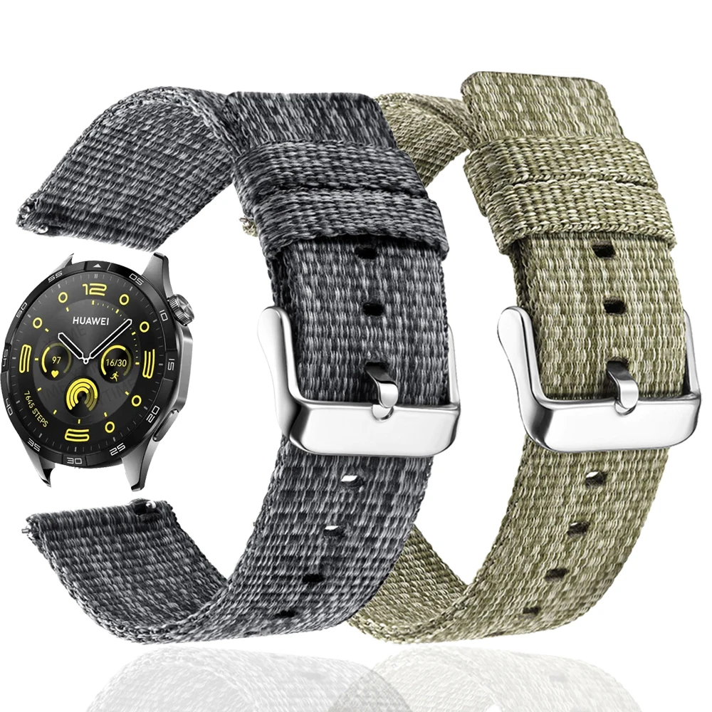 

New 20 22mm Nylon Strap for Huawei Watch GT4 GT 4 3 2 42 46mm Sport Wristband GT 2 GT2 Pro Replacement Bracelet Belt Accessories