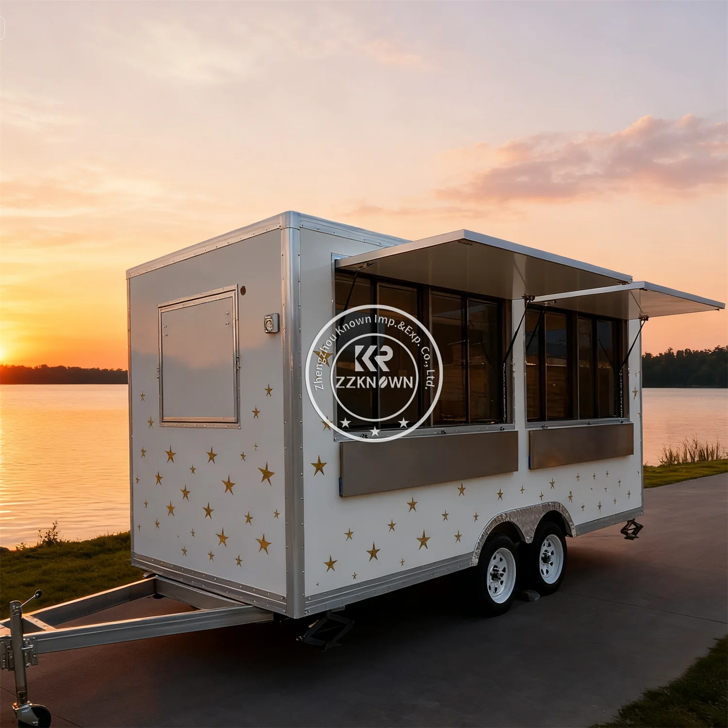

Mobile Food Truck Trailer Mobile Kitchen Fully Equipped Pizza Barber Shop Street Concession Ice Cream Cart Food Truck For Sale