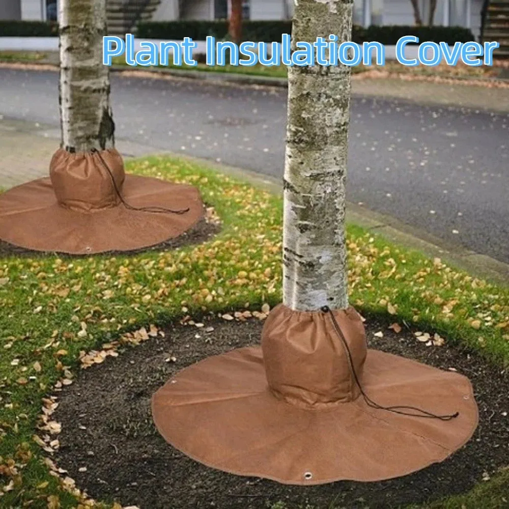 

Double Insulation Plant Insulation Cover Elastic Cord Constant Temperature Palm Tree Root Protector Adjustable Straps Non-woven