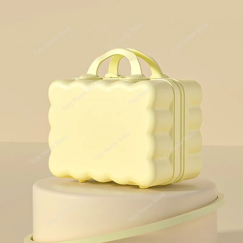 14-inch Suitcase, Mini Cosmetic Case, Gift Box, Wear-resistant Storage Box, Macaron-colored Chain