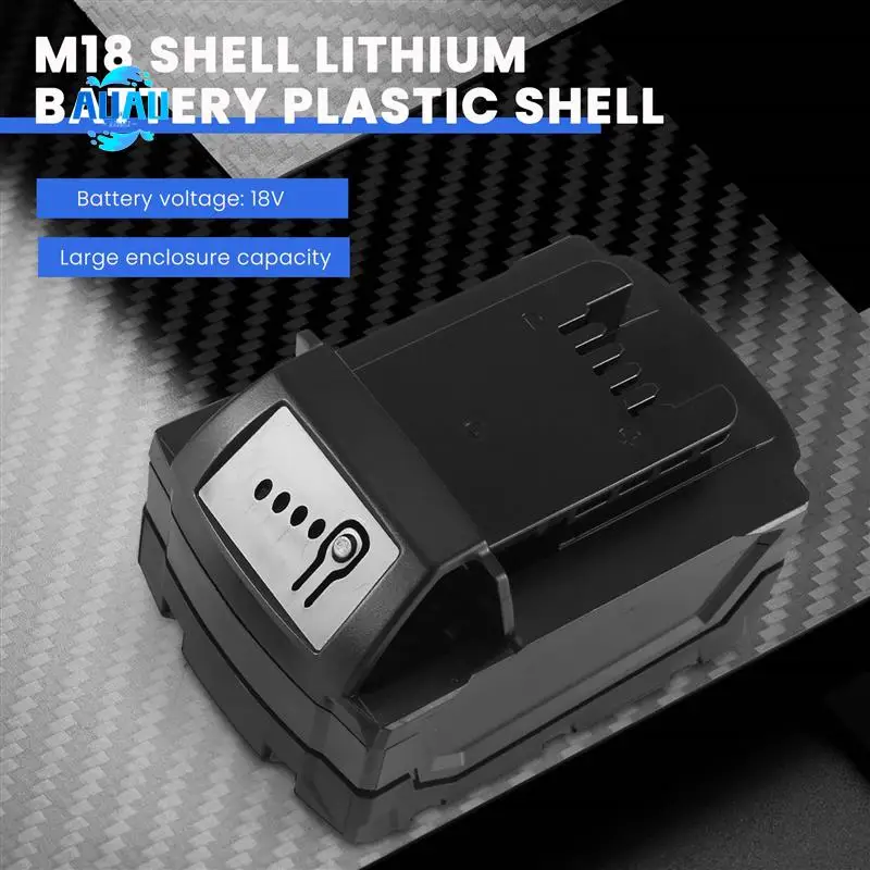 AUAU-M18 Shell Li- Battery Plastic Case Lithium Battery Protection Case For 18V M18 48-11-1815 3Ah