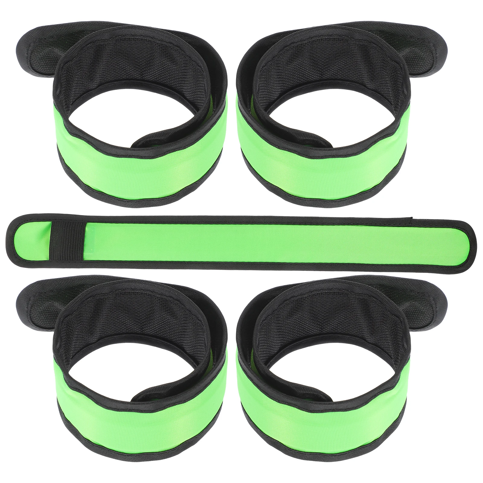

5 Pcs Wristband Luminous Armband Night Run Straps Wristbands Cloth Led Slap Bracelets