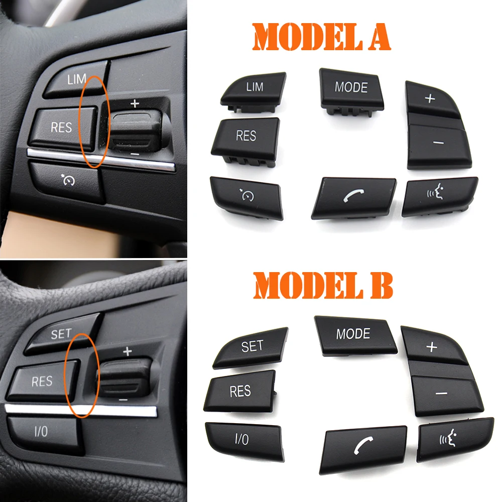 Car Steering Wheel Control Switch Buttons For 1 3 4 5 6 7 X3 X5 Series F20 F30 F34 F36 F10 F11 F07 F12 F01 F02 F15 F16 F25 F26