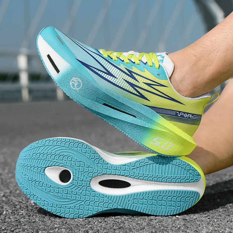 5.0 MIX Carbon Plate Running Shoes for Men and Women Racing Marathon Stable Rebound Shock-absorbing Training Sneakers