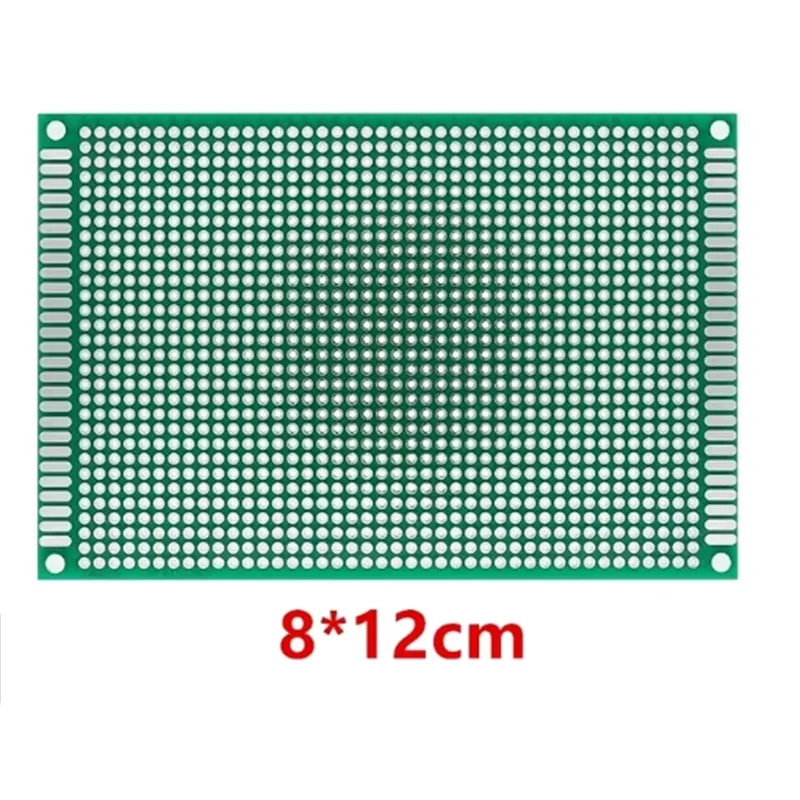 5pcs PCB Board Prototype Board Green 2x8/3x7/4x6/5x7/7x9/8x12/9x15cm Double Sided Circuit Boards For DIY Soldering Project