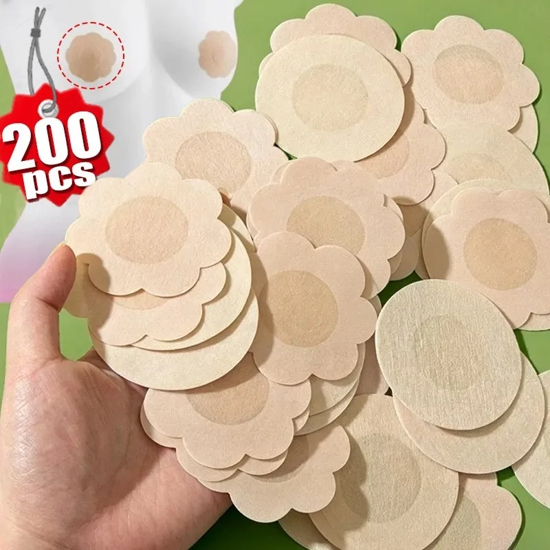 10-200pcs Nipple Cover Stickers Women Breast Lift Tape Pasties Invisible Self-Adhesive Disposable Bra Padding Chest Paste Patch
