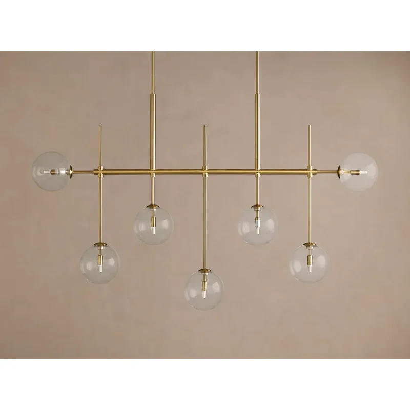 Modern Minimalist Chandelier Industrial Style Ceiling Light Creative Antique Decorative Pendant Lamp for Dining Room Living