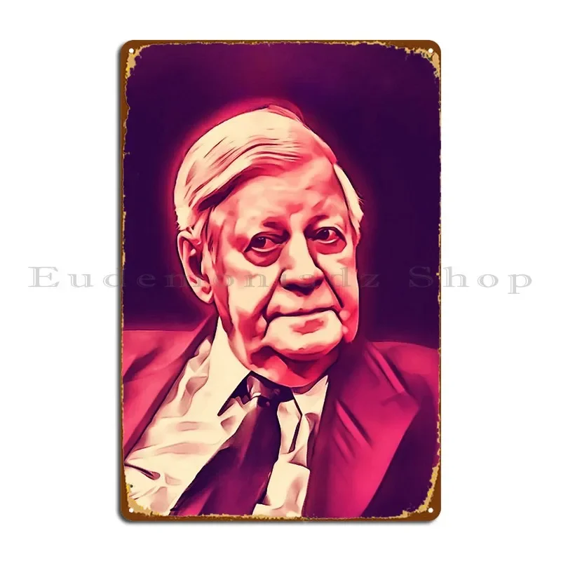 Helmut Schmidt Metal Plaque Printed Club Cinema Wall Plaque Garage Tin Sign Poster