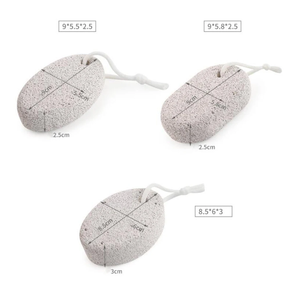 

3pcs Pumice Stone Foot File Callus Remover Volcanic Rock Pedicure Tools Feet Rasp Dead Skin Exfoliator Natural Stone Nail Care