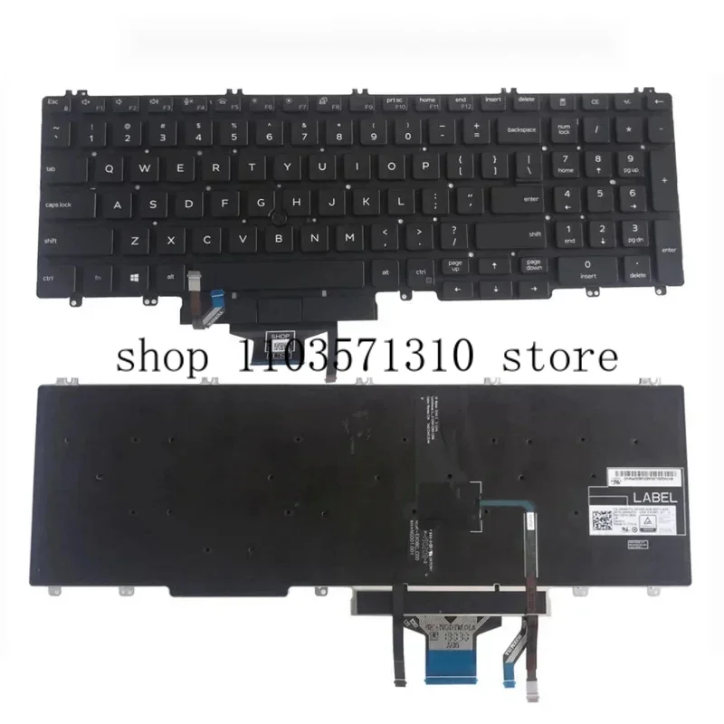 

Клавиатура с английской подсветкой для Dell Latitude 5500 3500 5501 Precision 3540 3541 MMH7V 0MMH7V, сменные клавиатуры, указывающие свет