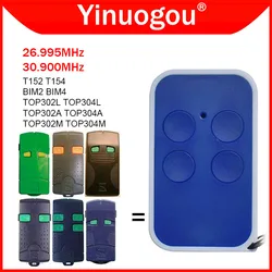 TOP302A TOP304A TOP302M TOP304M TOP302L TOP304L T152 T154 BIM2 BIM4 Garage Door Remote Control 26.995MHz 30.900MHz Fixed Code