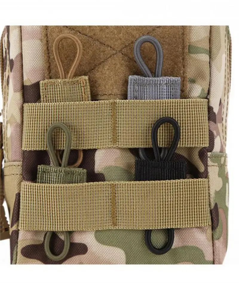 1/6PCS Antenna Binding Buckle Outdoor Tactical Molle System Backpack Vest Accessories Tactical Buckle Fixed