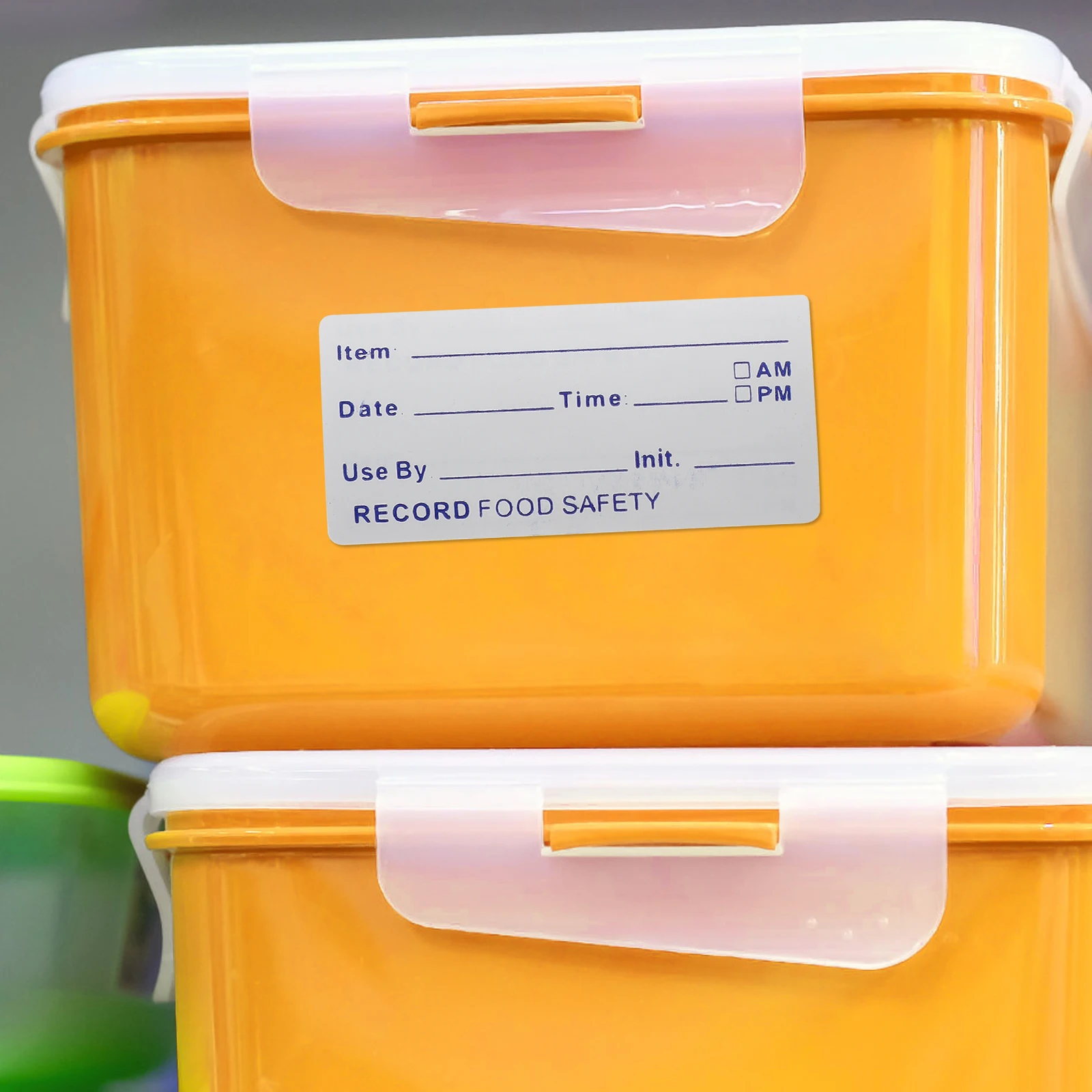 

2 Rolls Adhesive Container Removable Freezer Jar Date Marking For Fridge Storage Organization Preservation Long Lasting Strong