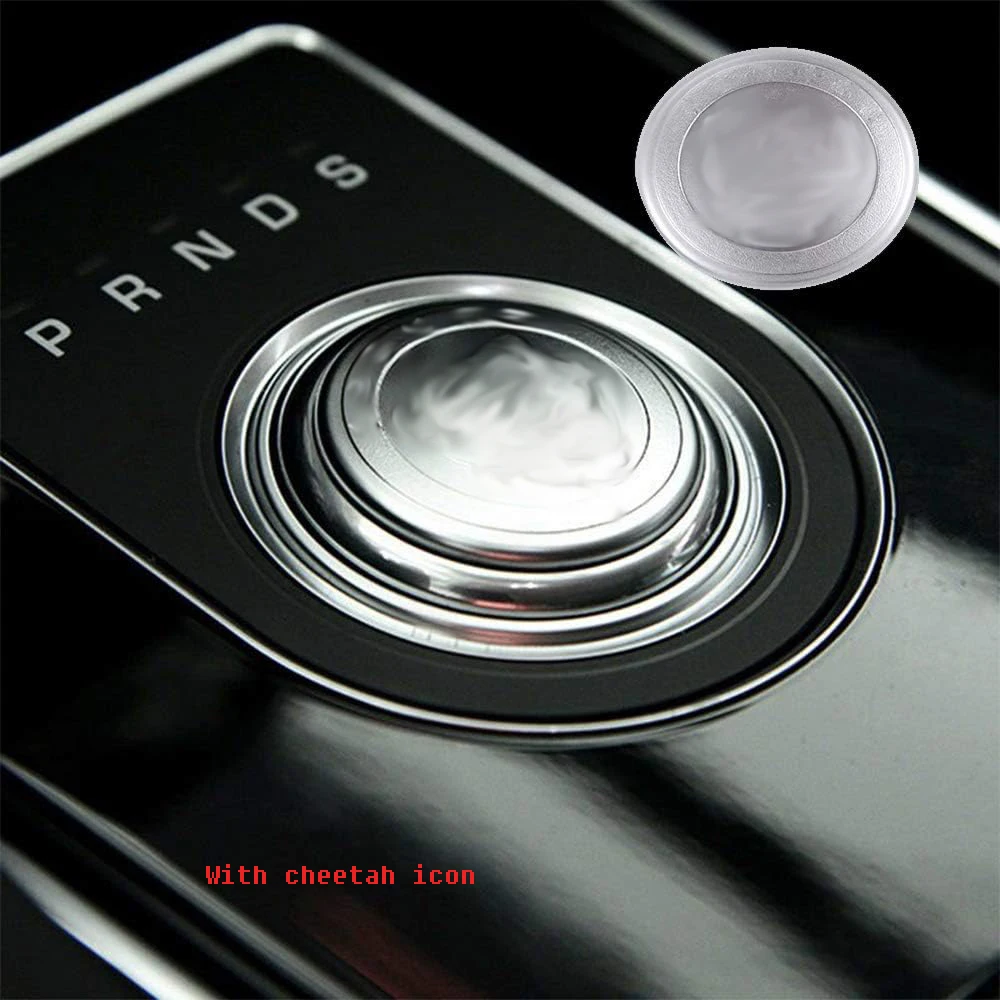 

Gear Shift Knob Cover Trim With cheetah icon Fit for Jaguar XE X760 XF X260 XJ XJL F-Pace X761 2016-2019
