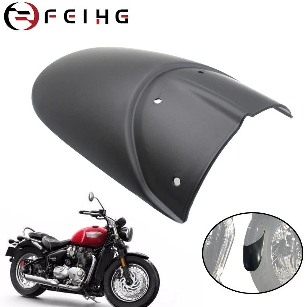 

Для мотоцикла BONNEVILLE SPEEDMASTER BOBBER 2017 2018 2022, черное переднее искусственное удлинение, брызговик, брызговик