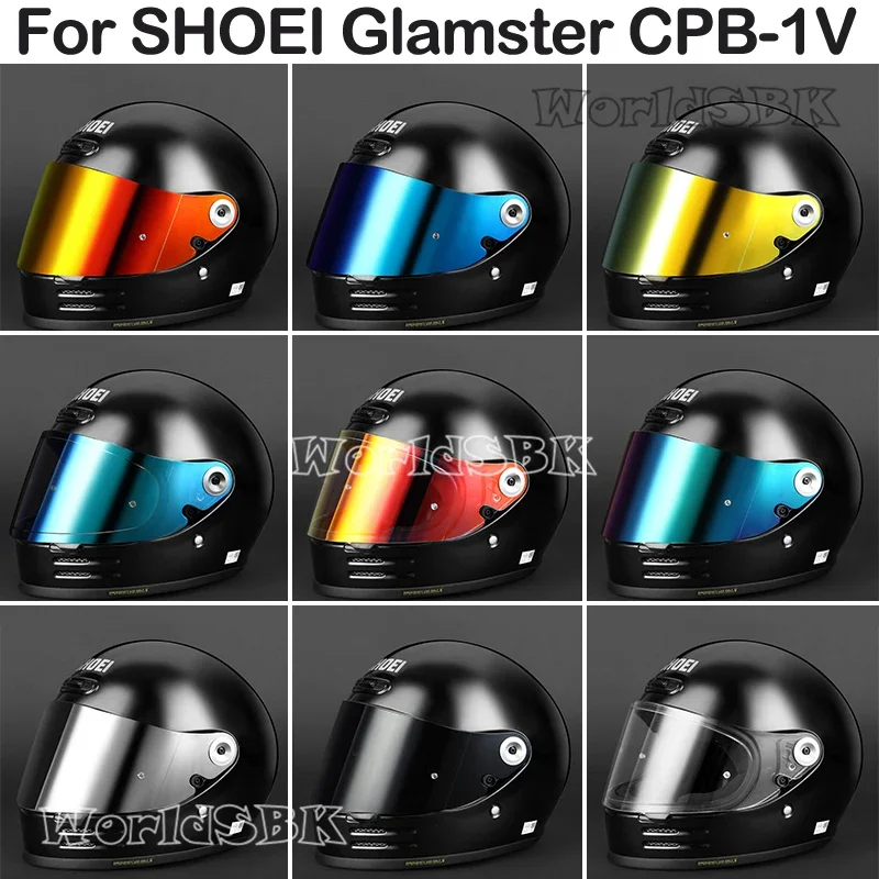 SHOEI Glamster CPB-1V Motorcycle Helmet Lens Retro Full Face Helmet Visor Anti-UV Casco SHOEI Motorcycle Accessories