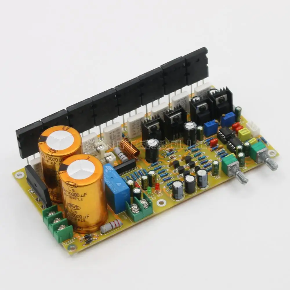 Assemble HiFi Mono 400W High-Power Subwoofer Amplifier Board Toshiba A1943 C5200 Home Audio Amp