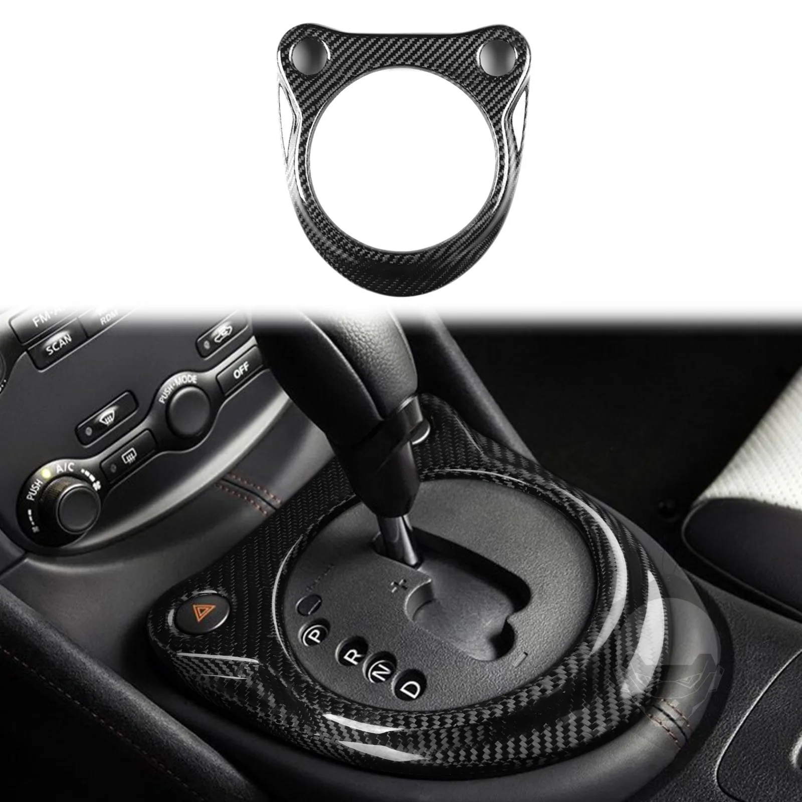 

Carbon Fiber Gear Shifter Surround Cover For Nissan 370Z Z34 Automatic 2009-2020
