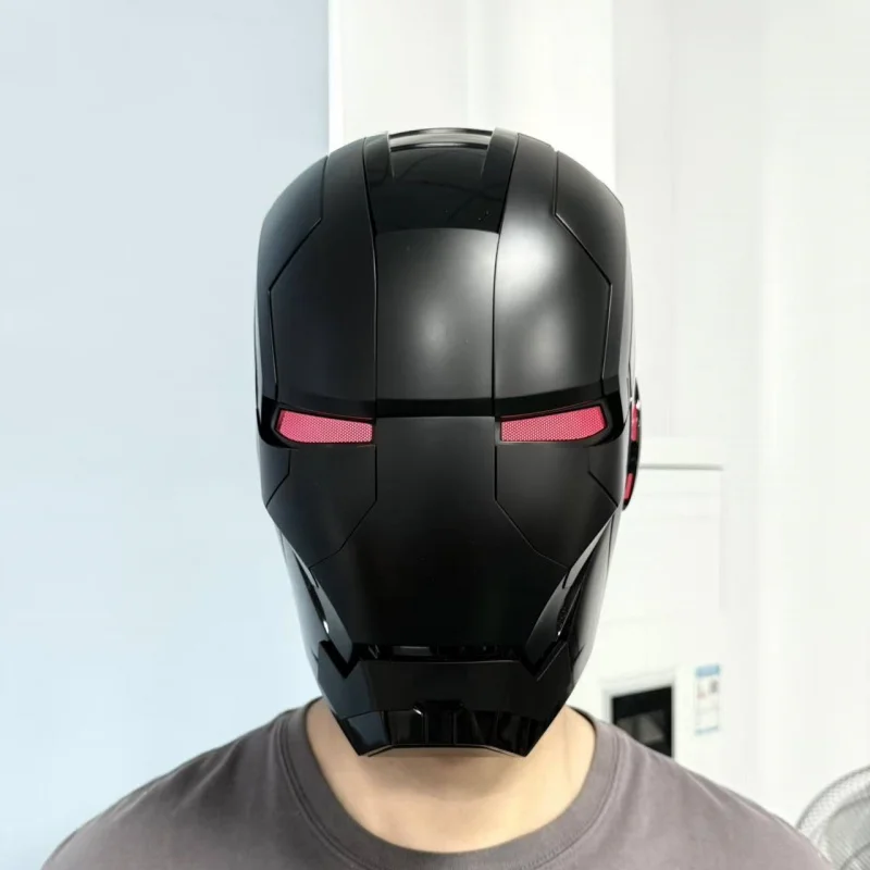 New Marve Black War Machine 1/1 Iron Man New Mk5 Mk50 Helmet Wearable Voice-Activated Electric Opening Closing Birthday Gift