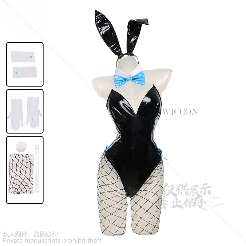 Anime Blue Archive Game Toki Asuna Asuma Ichinose Cosplay Costume Ears Sexy Bunny Girl Kakudate Karin Furry Bodysuit Mikamo Neru