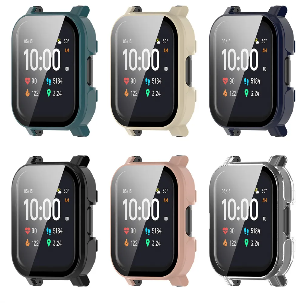 Case Cover and Screen Protector For Haylou Watch 2 LS02 Frame High Quality PC Slim Protective Accessories