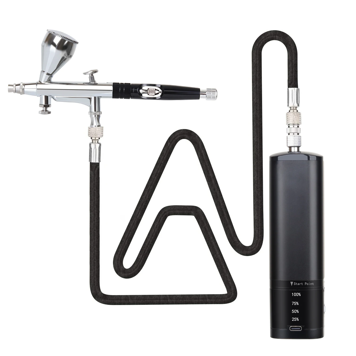 

Portable Airbrush Kit Wireless Air Brush with Compressor Electrical Handheld Spray Gun Coloring Tattoo Graffiti Graphic Model