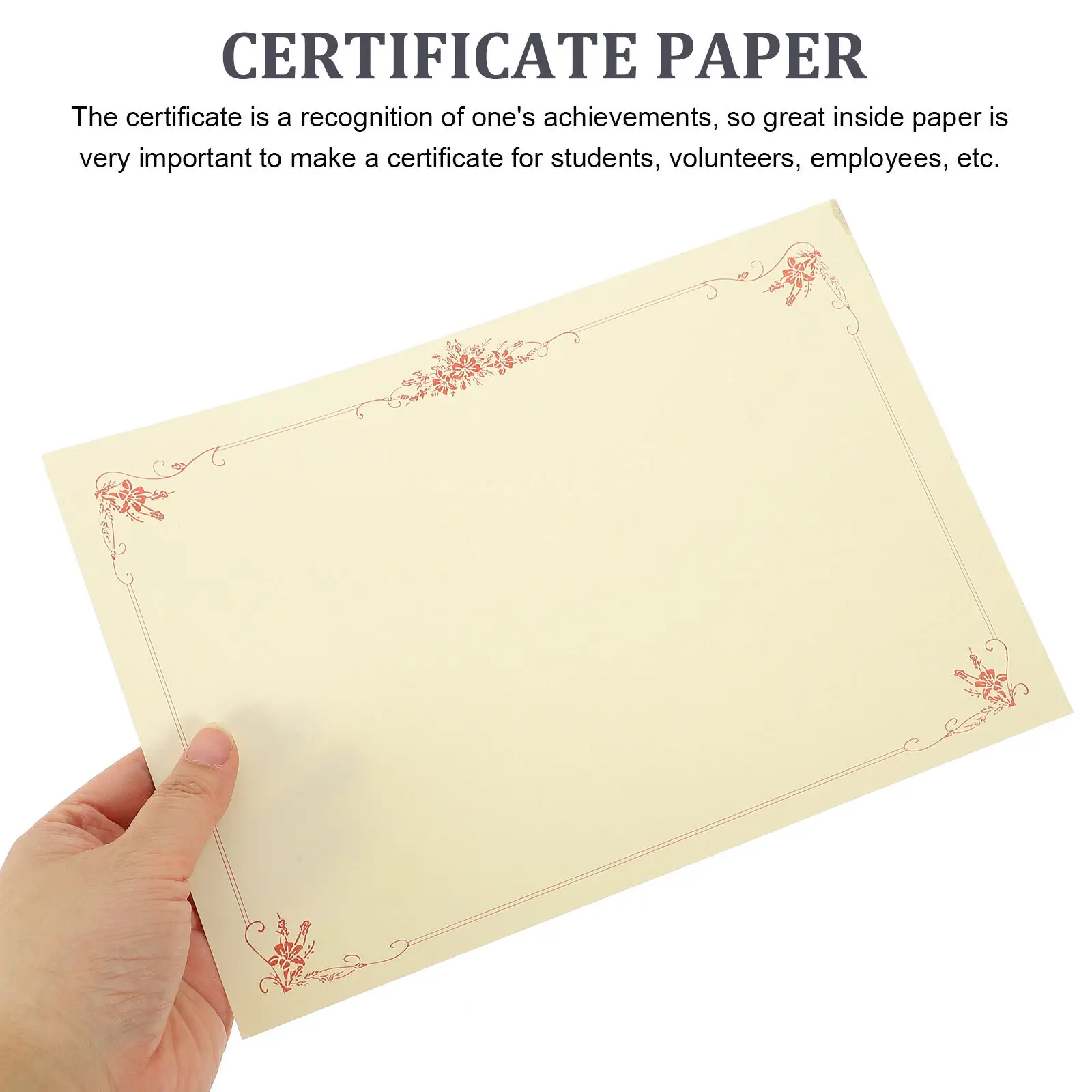 

100 шт. бумаги для печати сертификатов, пустые листы для дипломов, внутренние страницы для сертификатов, для награждения студентов, выпускников школ