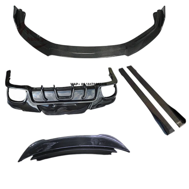 

For 14-16 old Porsche Panamera 970 has an upgraded carbon fibre front lip side skirt and rear spoiler double rear wing