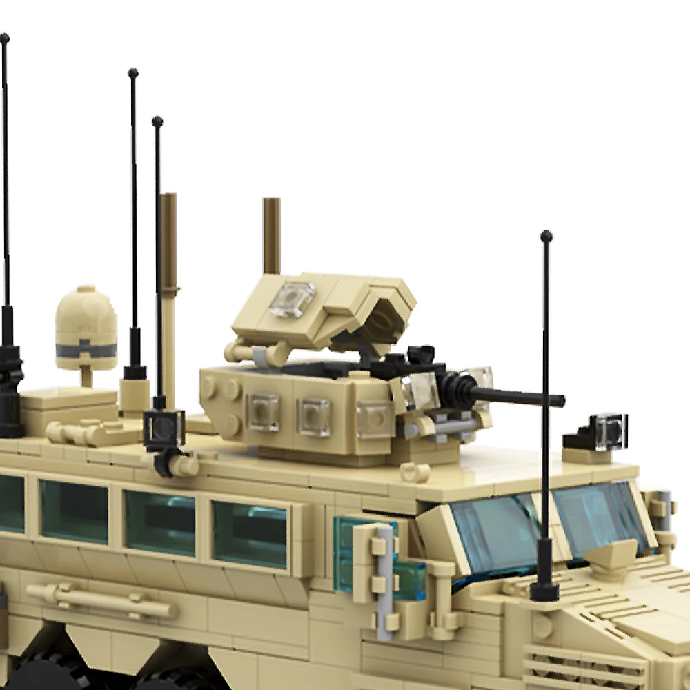 Gobricks moc RG-33L cat.2 mrap modelo blocos de construção conjunto brinquedos educativos jogo tijolo para crianças do miúdo presente aniversário juguetes