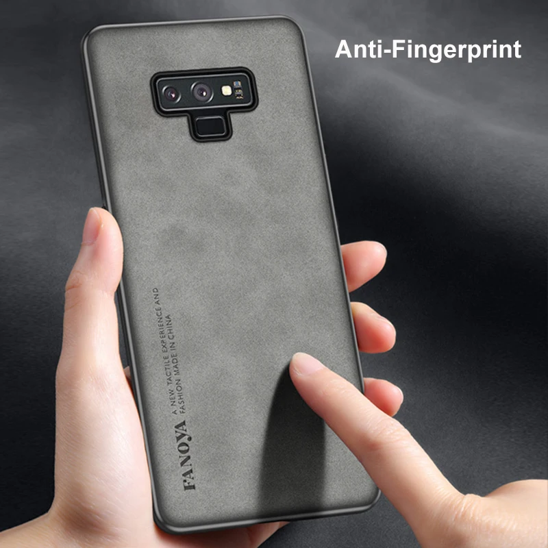 Luxury PU Leather Case For Samsung Galaxy Note 9 8 10 Plus 10Lite Note20 Ultra Note10 Back Cover Matte Silicone Phone Case Coque