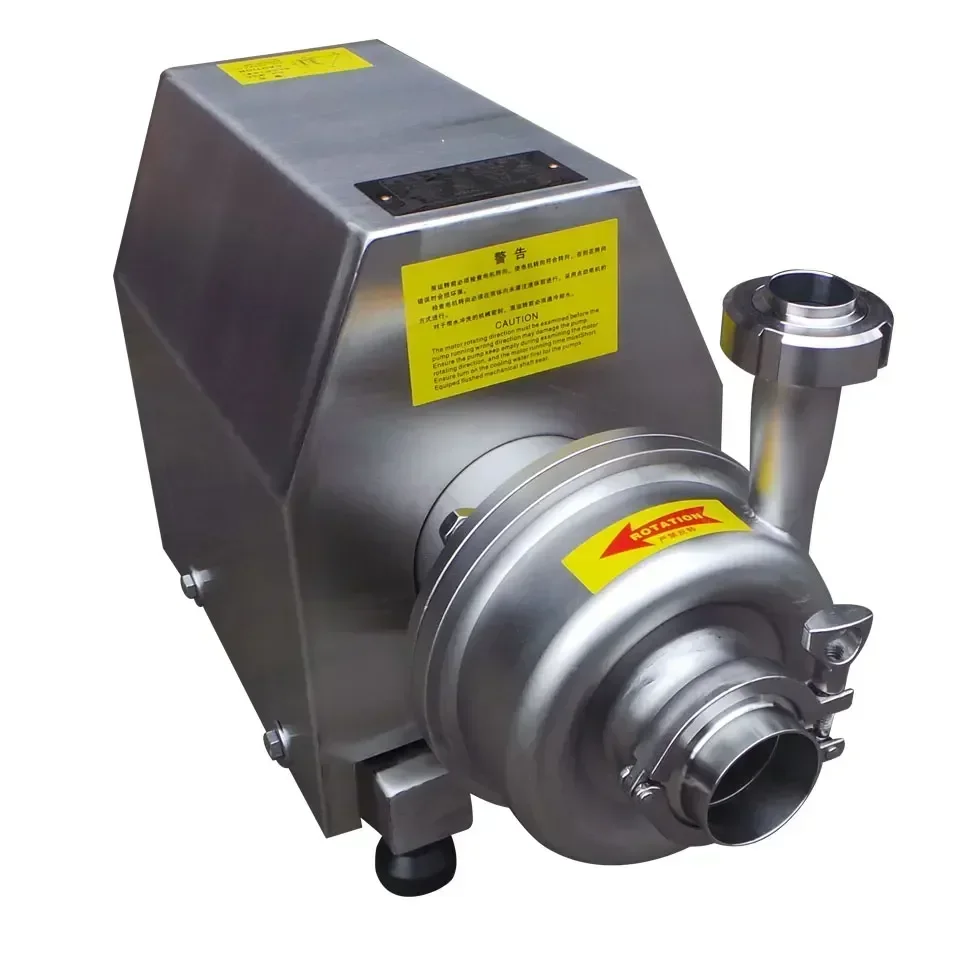 

Центробежный водяной насос высокого давления из нержавеющей стали, насос для перекачки жидких напитков, санитарный центробежный насос с двигателем