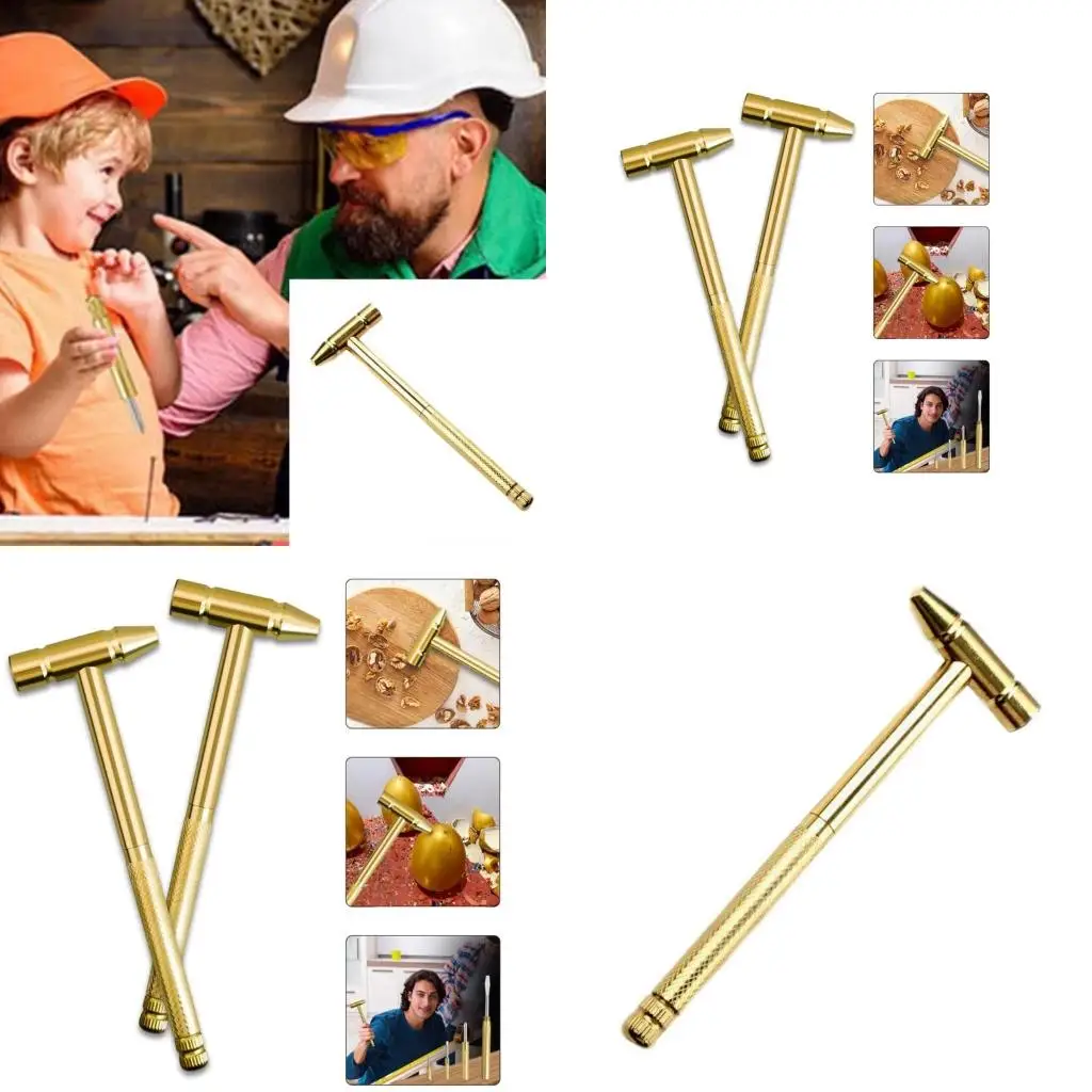 Efficient Copper Hammer with Integrated Screwdriver 6 In 1 Multifunction Mallets