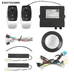 Easy guard kann bus pke fern starter fit für benz slk 04-11, cls 07-10, clk 04-06, g klasse 09-11, e klasse 06-08 druckstart taste