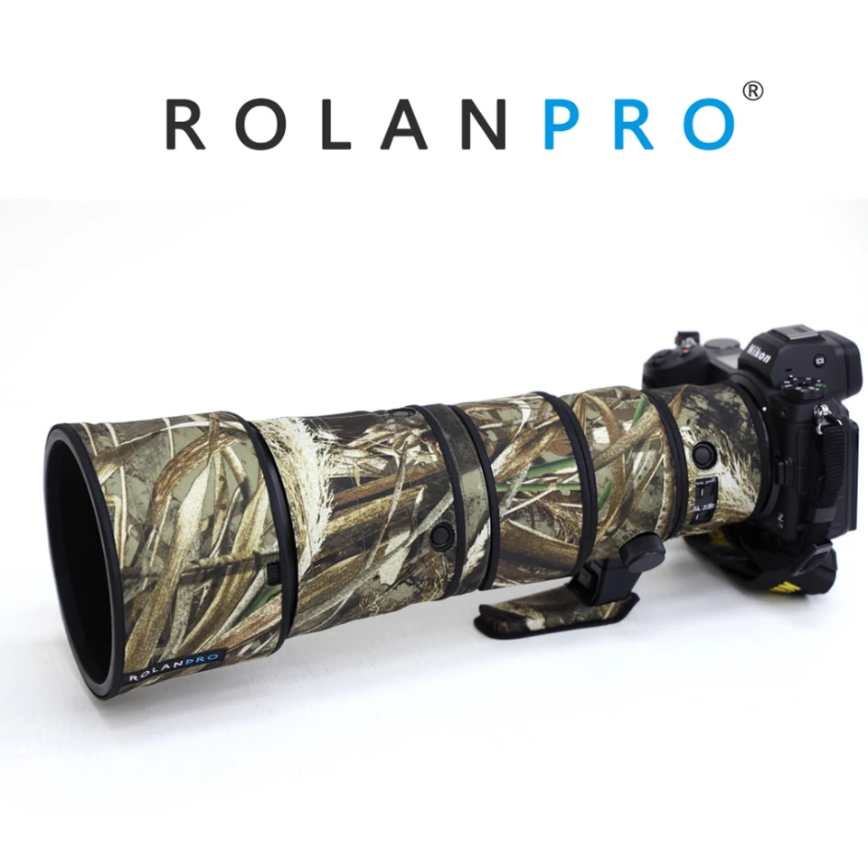 ROLANPRO Waterdichte Lens Camouflage Jas Voor Nikon Z 600mm F4 TC VR S Regen Cover Lens Beschermende Mouw Case-#17 Jungle Waterdicht