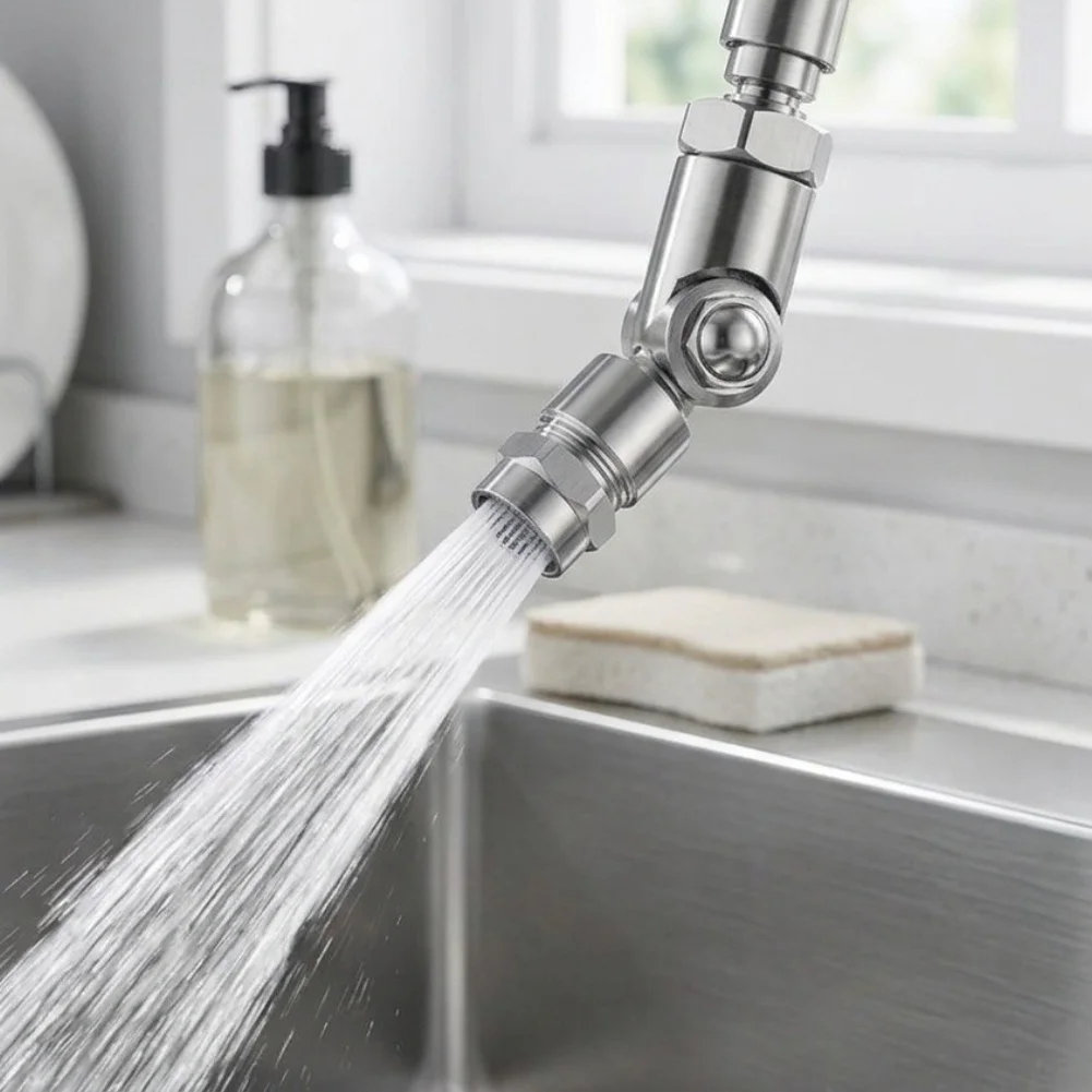 Air Conditioner Cleaning Nozzle with 25 Degree Fan Spray Pattern and 360 Degree Swivel for Consistent Coverage