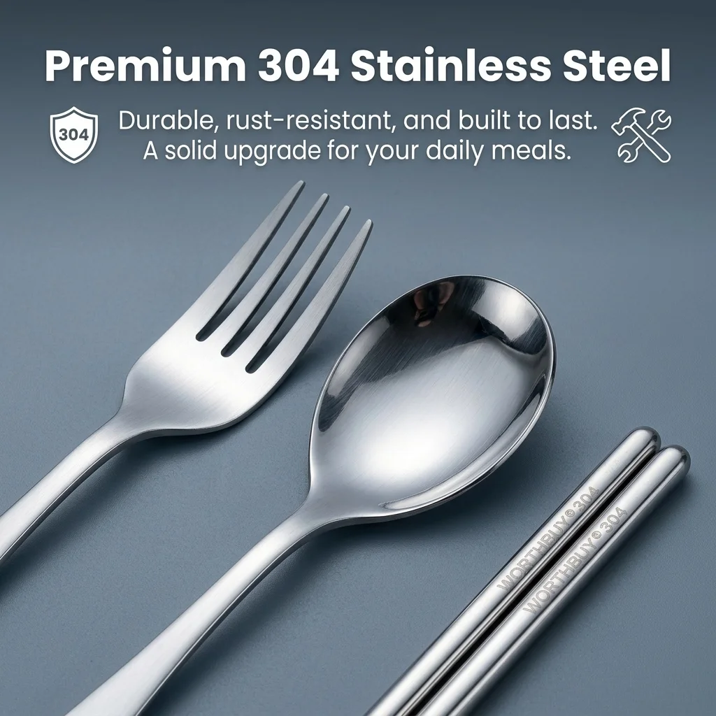 طقم أدوات مائدة محمول من الفول - مراجعة Weaning Spoon Set وسعره