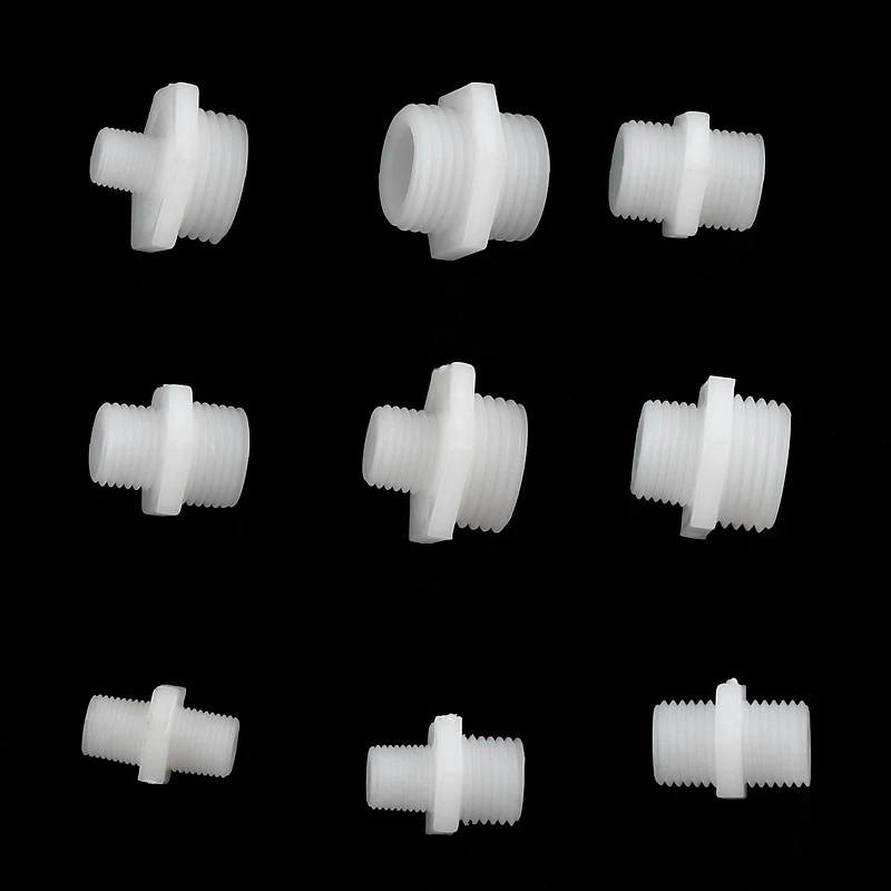 

5-50Pcs Plastic Threaded Reducer Joint G1/8"-3/4" Straight Male Screw Connector Pipe Fittings Irrigation Supplies