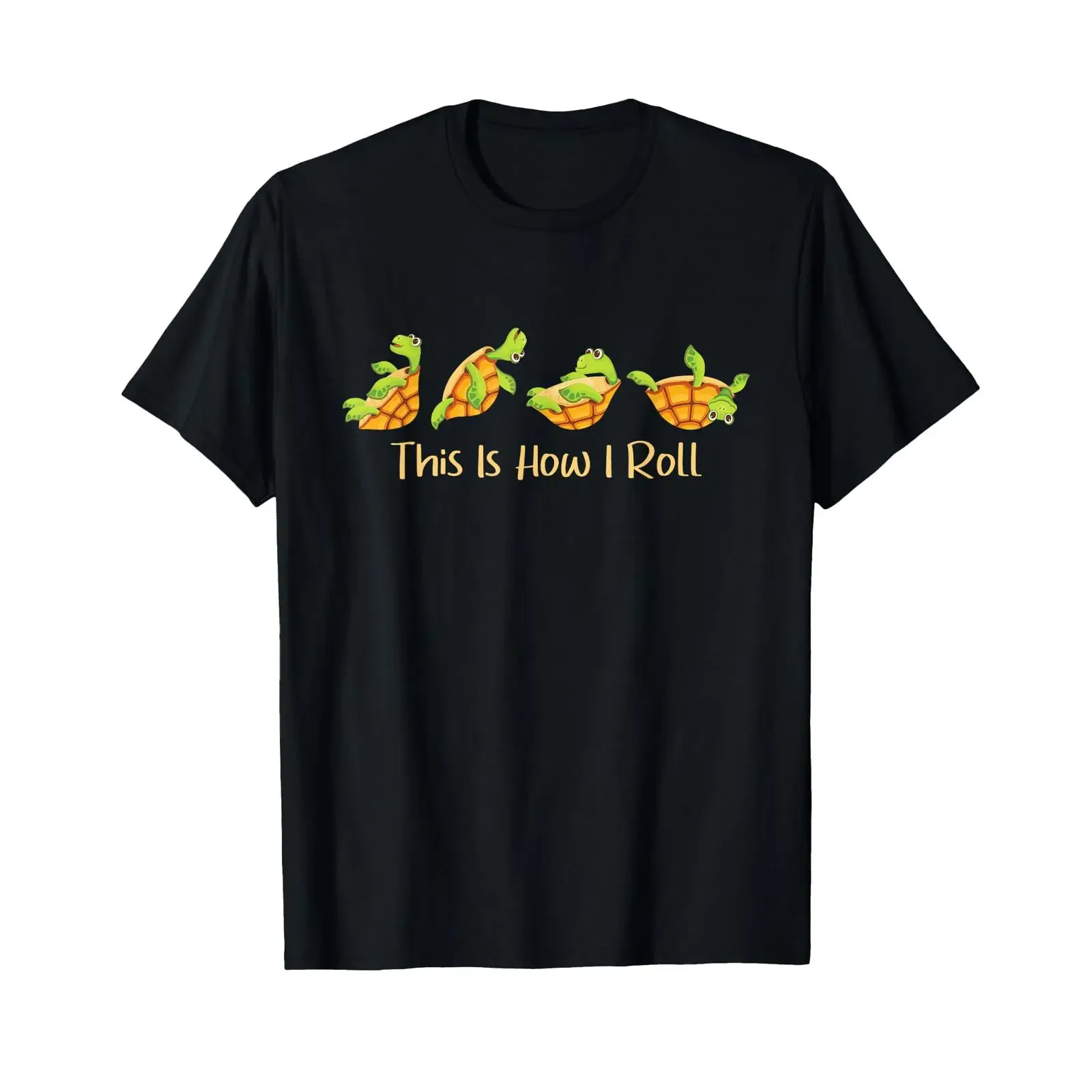 This is How I Roll Turtle Beach Sea Animal Reptile Lover T Shirt vintage Washed Stretched Casual Versatile Slightly