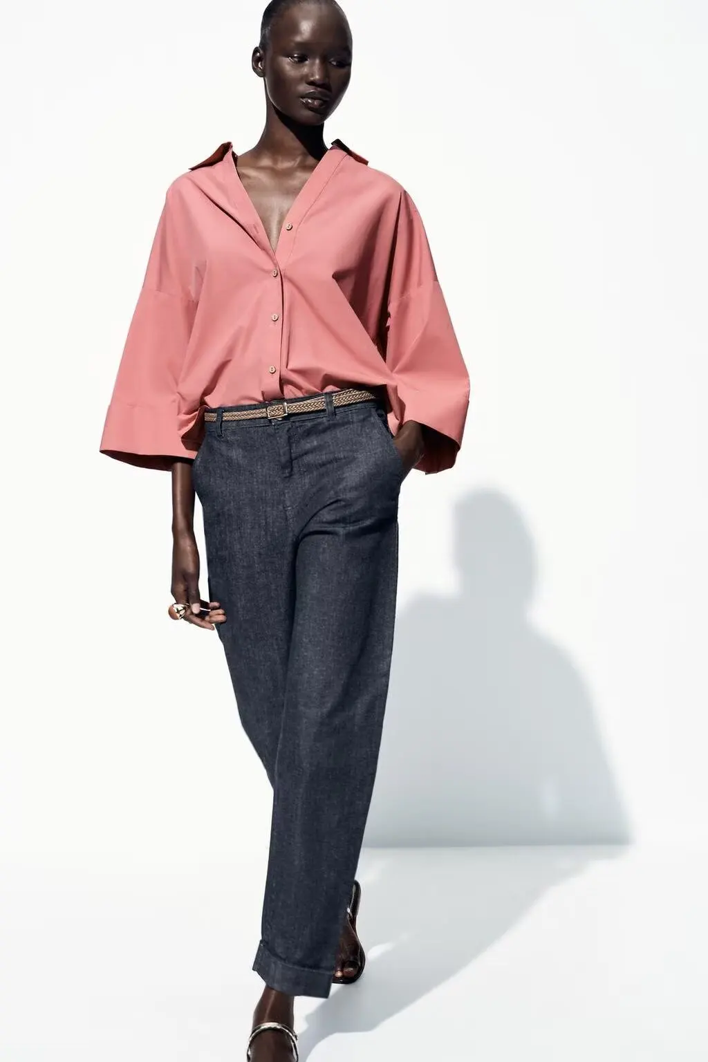 

Новые летние женские модные прямые свободные джинсы, универсальные, удобные, повседневные, с высокой талией, из смесового полиэстера, на молнии