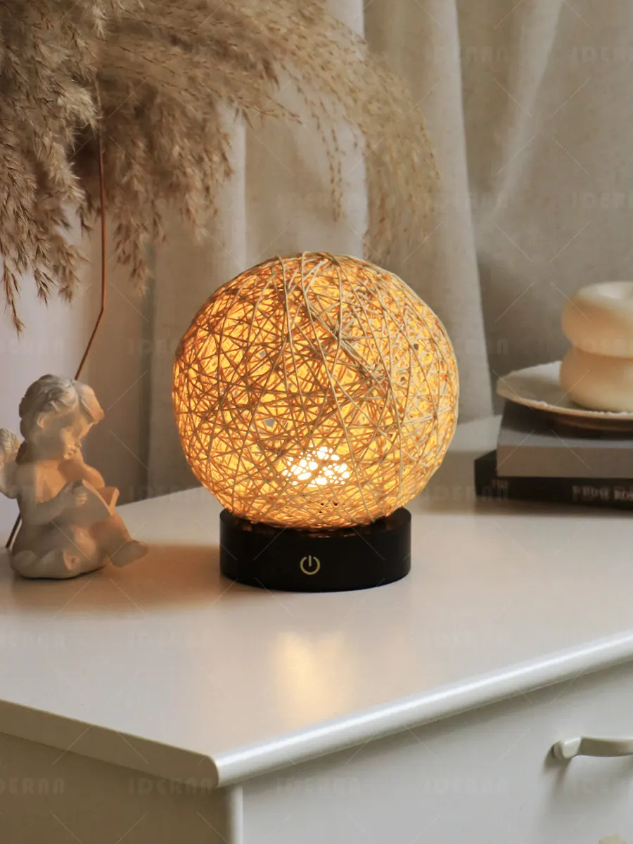 Table Lamp Retro Solid Wood Decoration Bedroom Bedside Charging Touch Warm Atmosphere Night Light