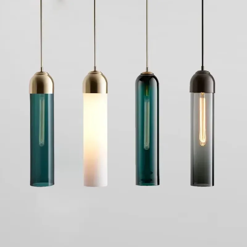 

Nordic glazen LED Moderne Pendant Lamp Creative woonkamer nachtkastje slaapkamer binnen Living Bedside Bedroom Indoor Hanging