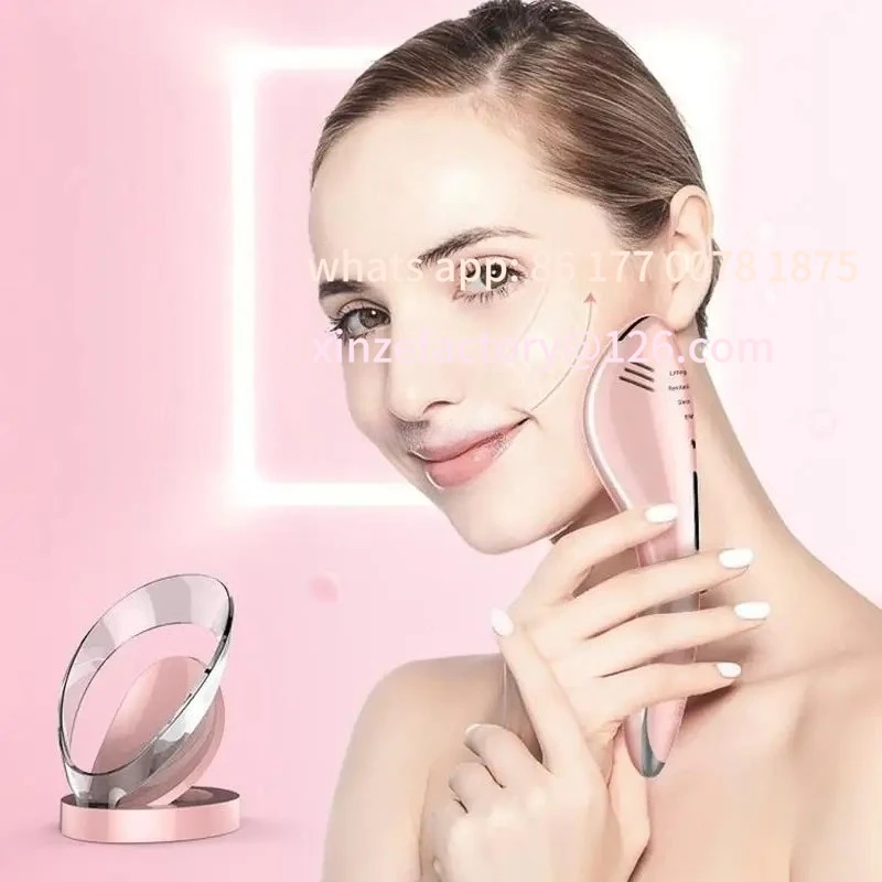 Customizable Wrinkle Remover Ice Hot Face Lifting MachineFacial Massager Micro Current Beauty Device Skin Tendering
