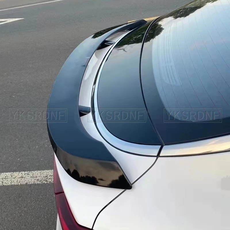 KLSHIRU For Kia Optima K5 2020 Spoiler ABS Plastic Gloosy Black Rear Trunk Boot Lip Spoiler Car Tail Wing Decoration GT Style