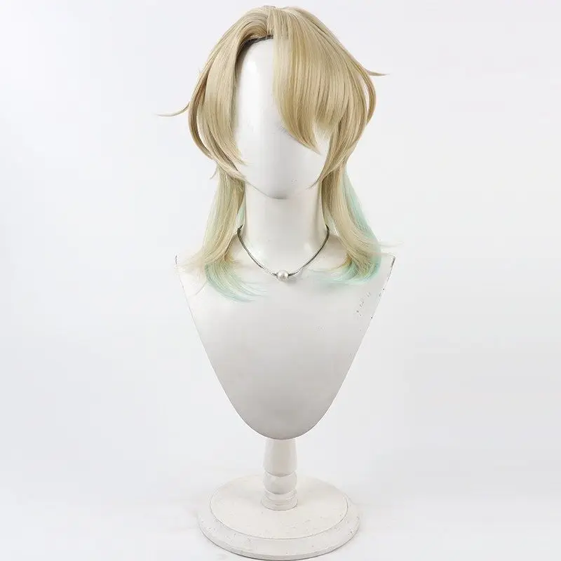 เกมวูเธอร์ริ่งเวฟส์ ลูค เอชซีอาร์เอสซีเอ็นคอสเพลย์วิกผมผู้ชายผู้หญิงผมสีบลอนด์ฮาโลวีนปาร์ตี้คาร์นิวัลวิกผมสังเคราะห์ทนความร้อน