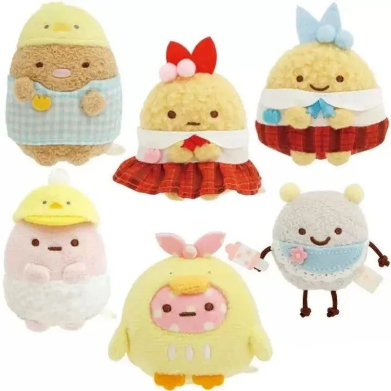 NOWE 6CM Pluszowe Breloczki z Serii Anime Sumikkogurashi dla Przedszkolaków, Strój Mundurek, Pluszowa Zabawka Sumikko Gurashi, Mała Zawieszka