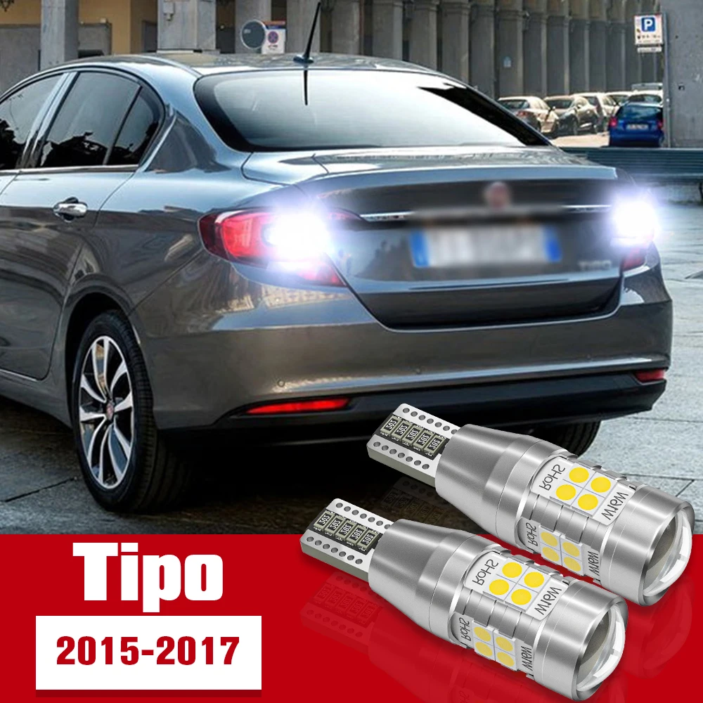 

2pcs LED Accessories Reverse Light Bulb Lamp For Fiat Tipo 2015 2016 2017