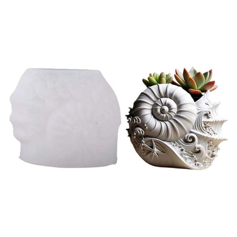 Multi Purpose Conch Shaped Silicone Mold Jewelry Casting Cement Crafts Tool