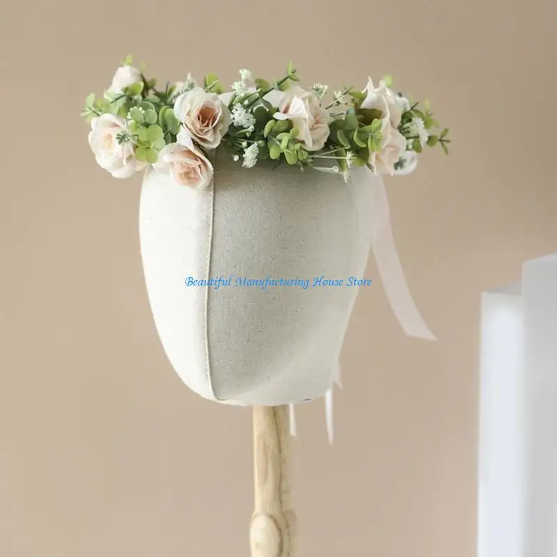 

E56A Bride Flower Hairband Bohemian Garlands Headbands Wedding Party Hair Styling Tool