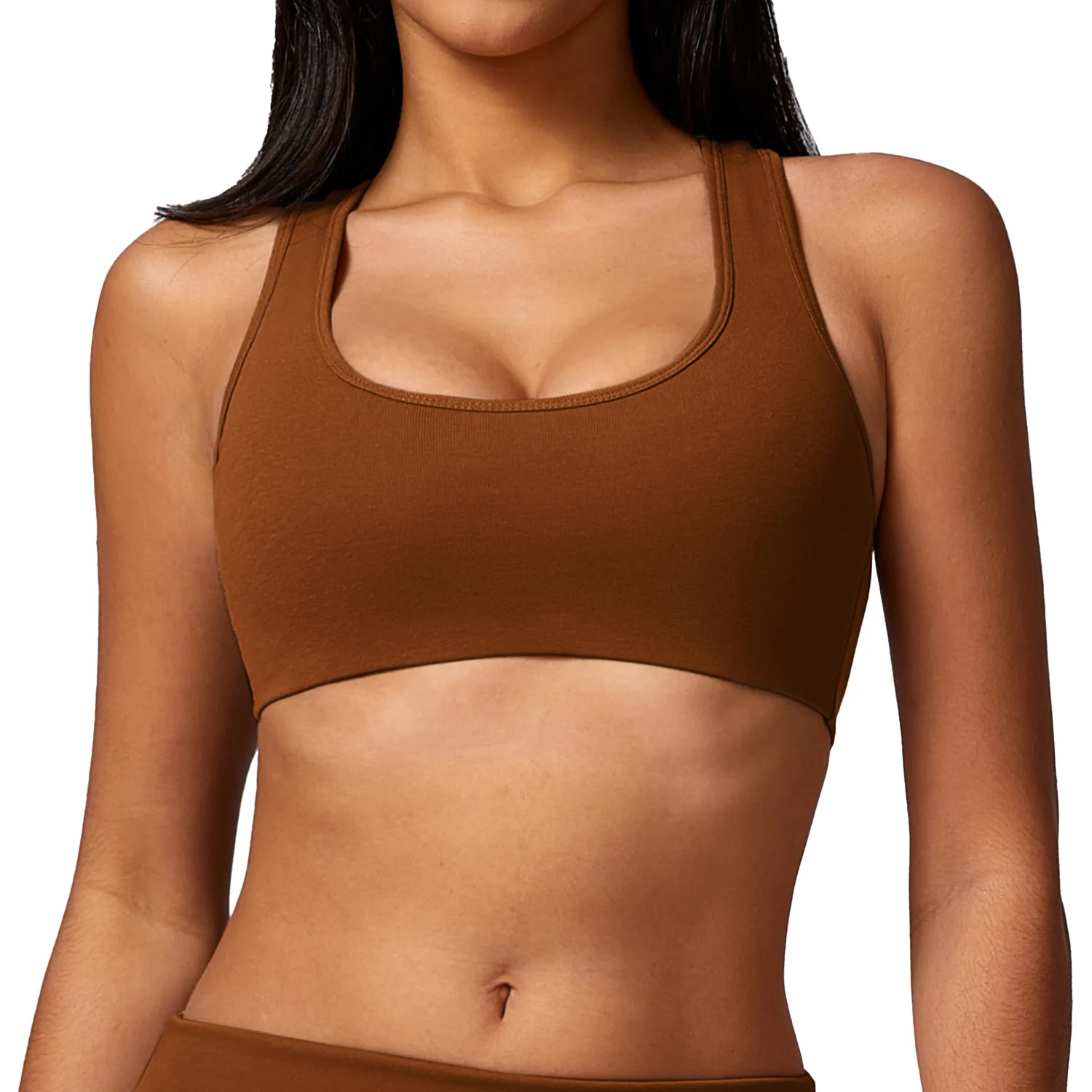 Confrontal Neck-Soutien-gorge push-up absorbant les chocs pour femme, haut précieux de yoga, entraînement de fitness, soutien-gorge de sport serré, séchage rapide, 8713