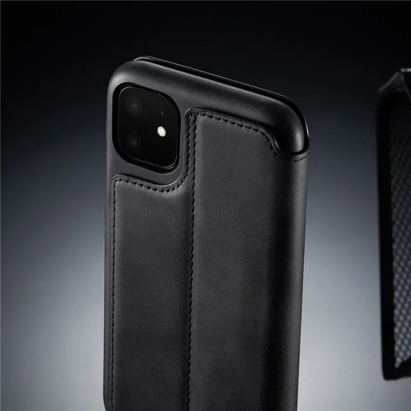 LC.imeeke Magnetic Flip Leather Phone Case For iPhone 13 12 11 14